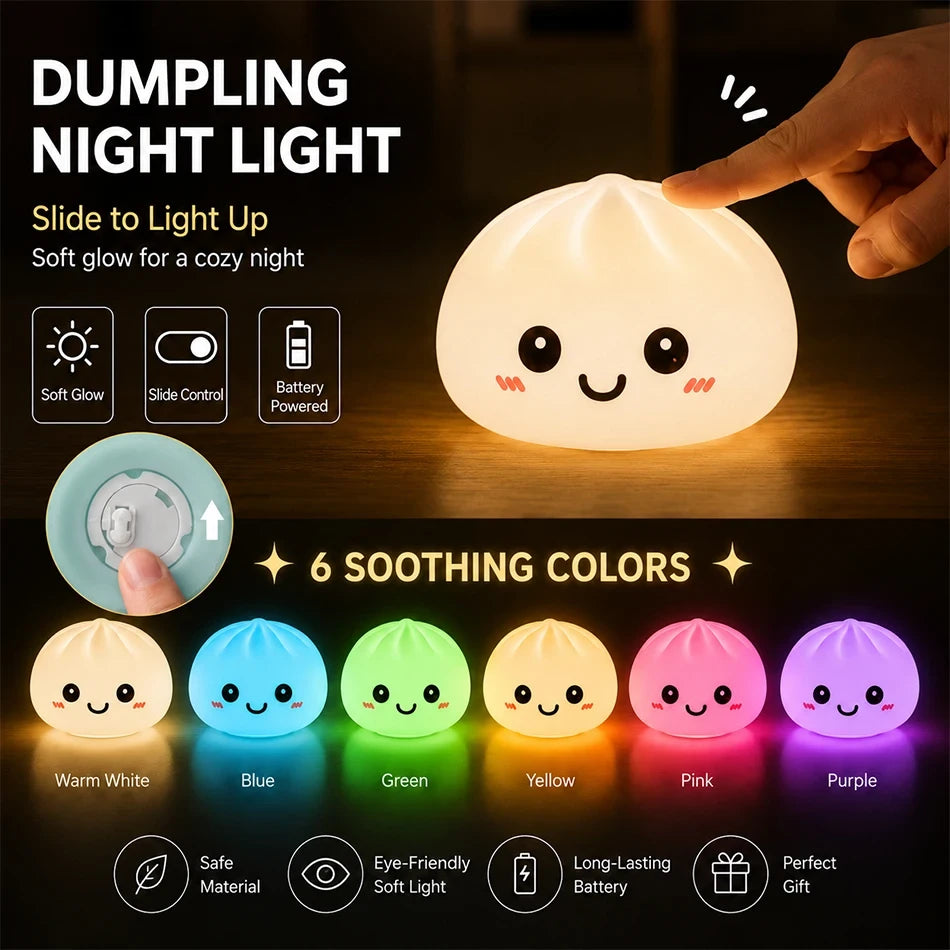 Colorful Glow Dumpling – Light-Up Dumpling Toy