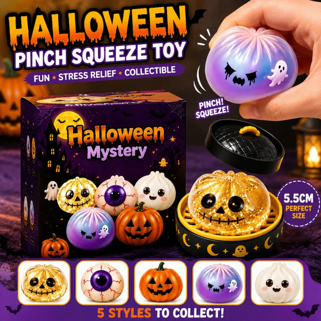 Halloween Ghost Dumpling Squeeze Toy