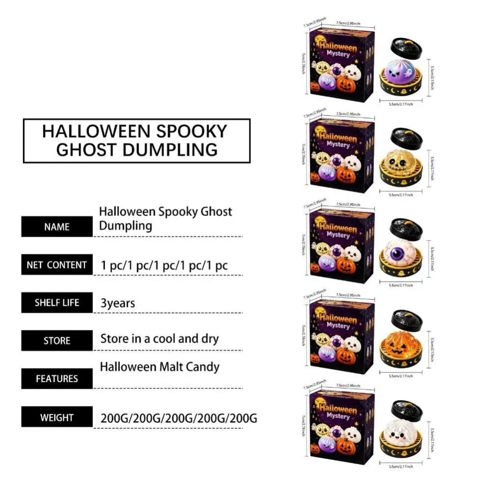 Halloween Ghost Dumpling Squeeze Toy