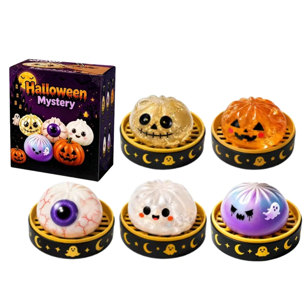 Halloween Ghost Dumpling Squeeze Toy