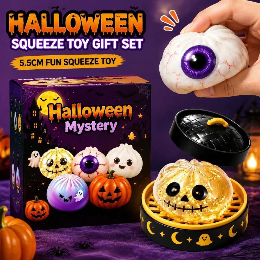 Halloween Ghost Dumpling Squeeze Toy