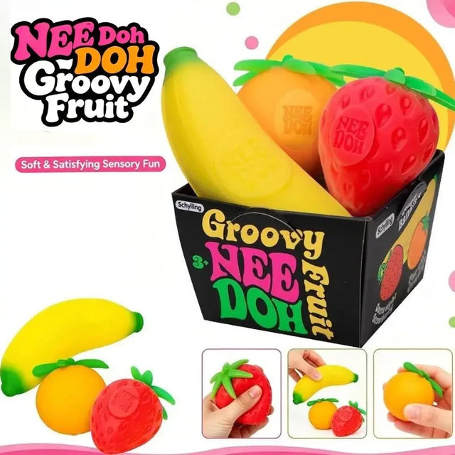 Groovy Fruit Squishy Set