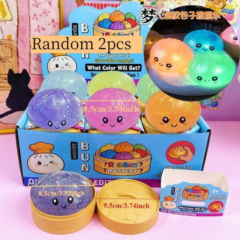 Rainbow Mystery Bun Squishy 🌈✨