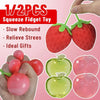 Apple Squishy – Green & Pink Squeeze Toy
