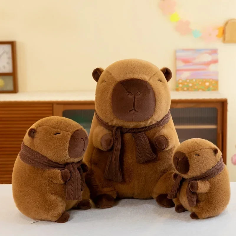 Cozy Capy Bestie – Scarf Capybara Plush