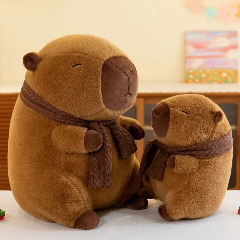 Cozy Capy Bestie – Scarf Capybara Plush