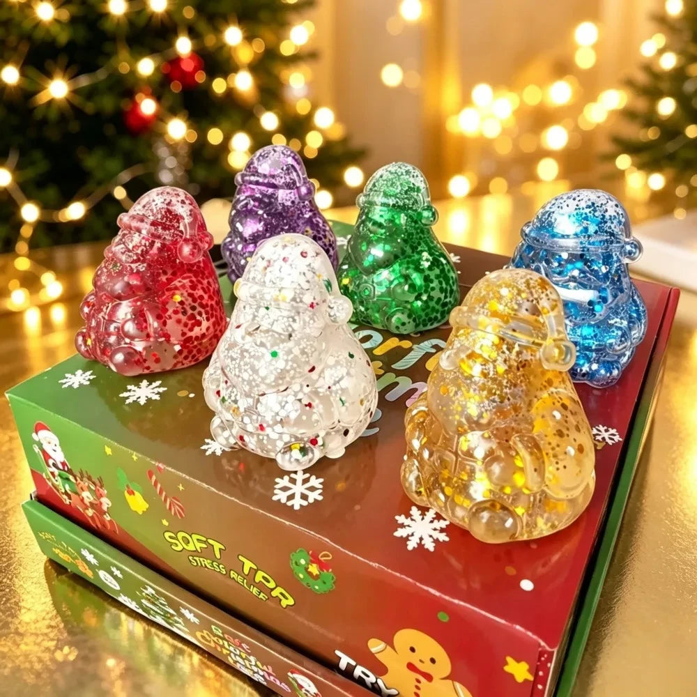 Christmas Santa & Tree Squishies – Holiday Squeeze Toys