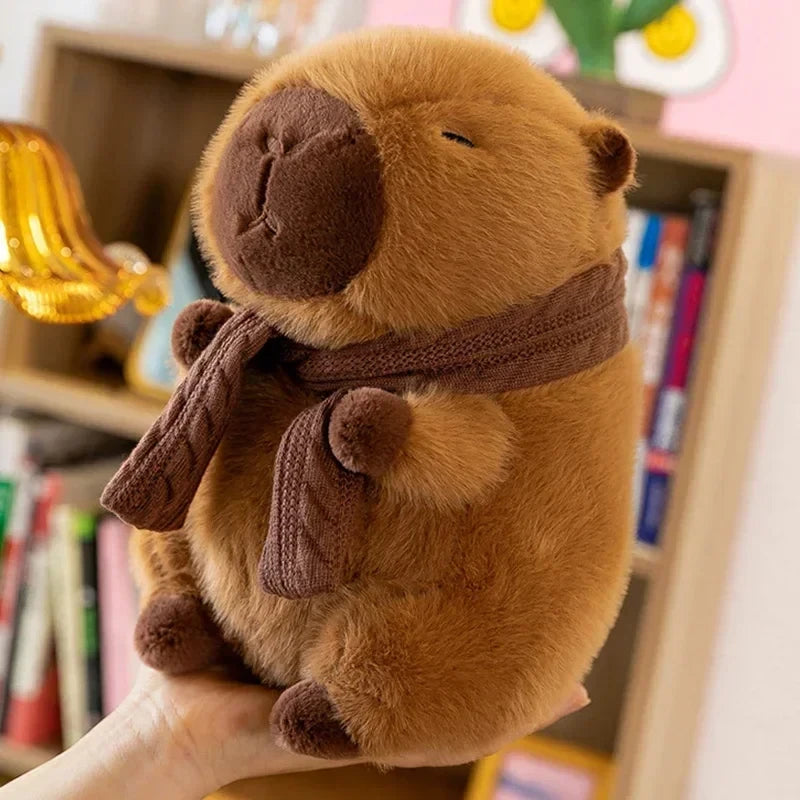 Cozy Capy Bestie – Scarf Capybara Plush
