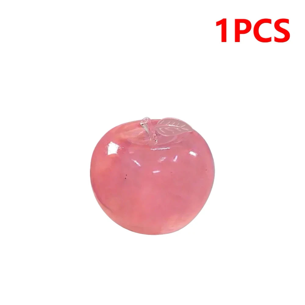 Apple Squishy – Green & Pink Squeeze Toy